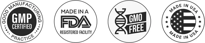 Kerassentials certifications: Made in USA, FDA Registered Facility, Non-GMO, Plant Ingredients, No Chemicals