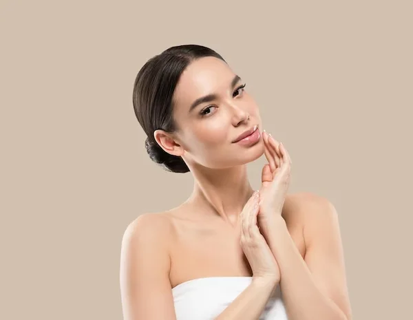 Woman with healthy skin reflecting gut-skin axis benefits