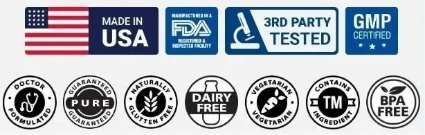 ProvaDent certifications -- Made in USA, FDA Registered Facility, 3rd Party Tested, GMP Certified